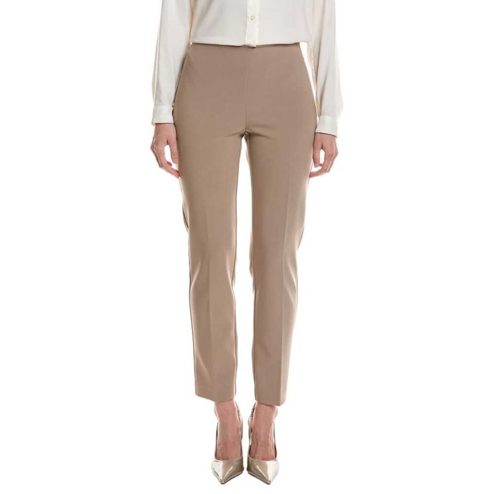 Anne Klein Womens Solid Hollywood Pant, Tan